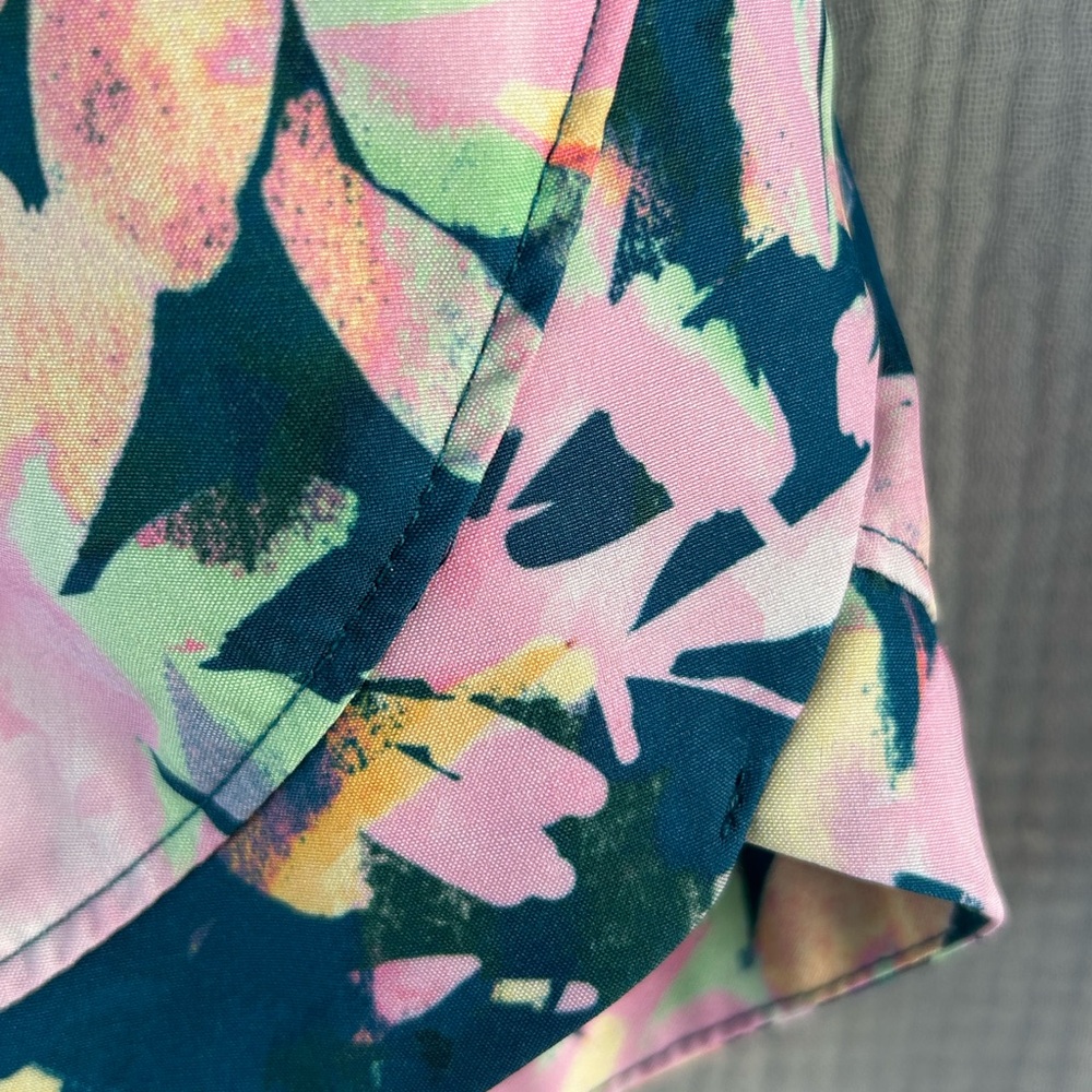 tek gear Floral Athletic Shorts in Teal, Pink & Yellow - Picture 2 of 11